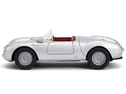 1955 Porsche 550 Spyder Silver Metallic with Red Interior "Collection" Series 1/64 Diecast Model Car by Majorette