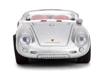 1955 Porsche 550 Spyder Silver Metallic with Red Interior "Collection" Series 1/64 Diecast Model Car by Majorette