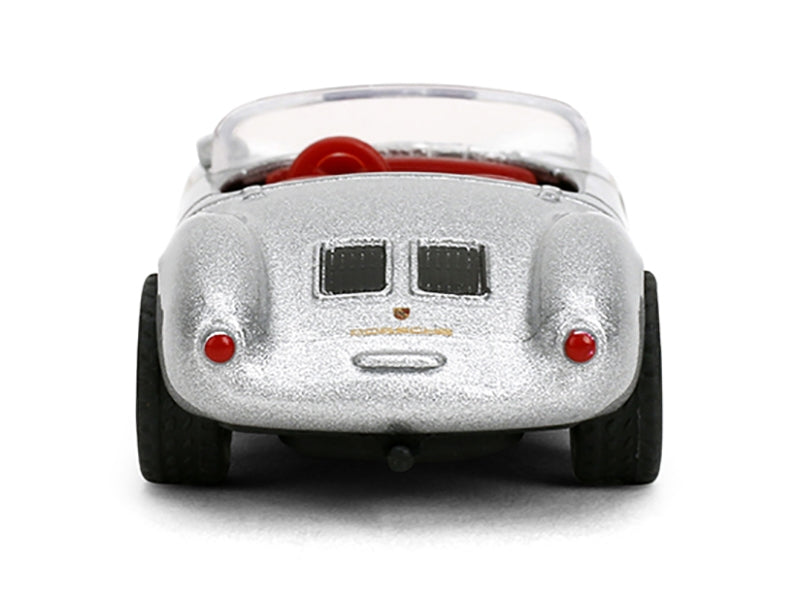 1955 Porsche 550 Spyder Silver Metallic with Red Interior "Collection" Series 1/64 Diecast Model Car by Majorette