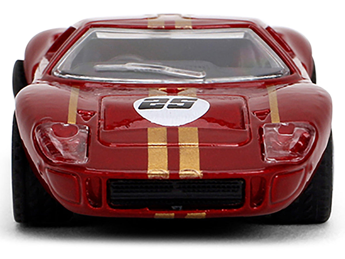 1965 Ford GT40 MK1 #25 Red Metallic with Gold Stripes "Collection" Series 1/64 Diecast Model Car by Majorette