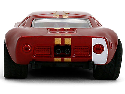 1965 Ford GT40 MK1 #25 Red Metallic with Gold Stripes "Collection" Series 1/64 Diecast Model Car by Majorette