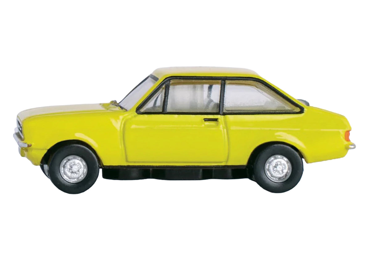Ford Escort Mk2 RHD (Right Hand Drive) Signal Yellow 1/148 (N) Scale Diecast Model Car by Oxford Diecast