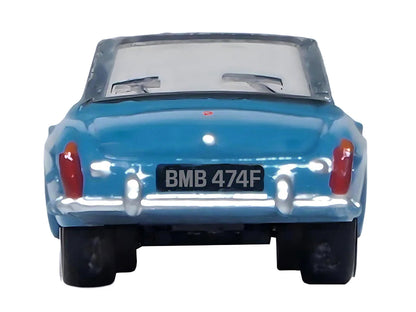 MG MGB Roadster RHD (Right Hand Drive) Iris Blue 1/148 (N) Scale Diecast Model Car by Oxford Diecast