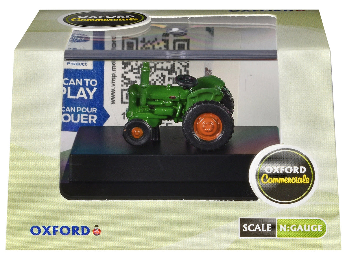 Fordson Tractor Green with Orange Wheels 1/148 (N) Scale Diecast Model Car by Oxford Diecast