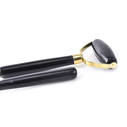 Natural Obsidian Quartz Face Massage Roller Practical Jade Facial Anti Wrinkle Body Head Portable Beauty Health Care Tools