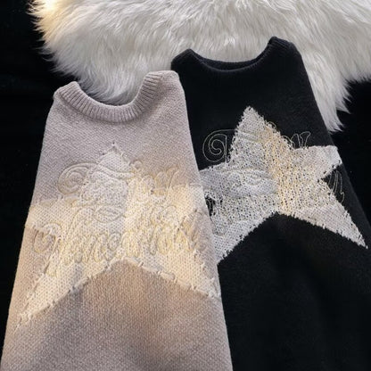 Deerskin Velvet Japanese Hong Kong Style Pullover Sweater For Men And Women