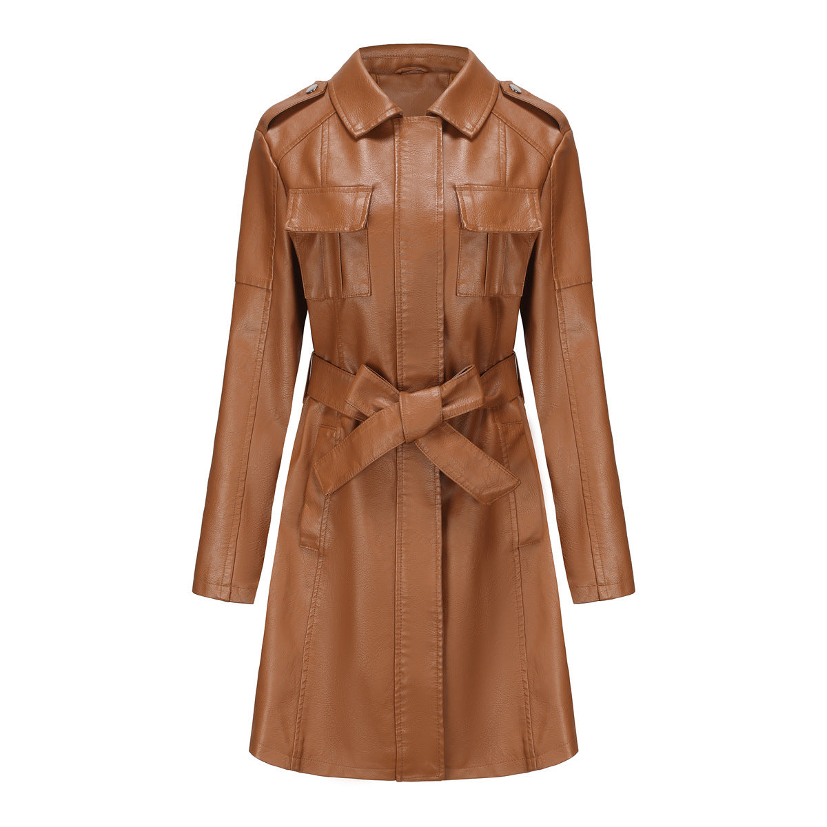 American Mid-length Leather Jacket