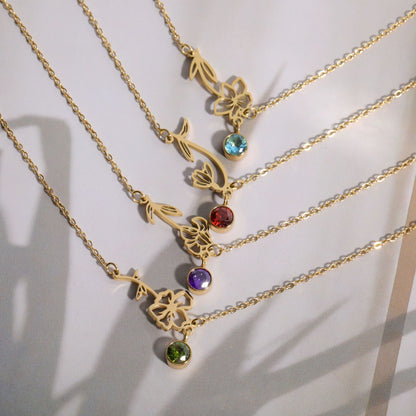 3D December Flower Bracelet
