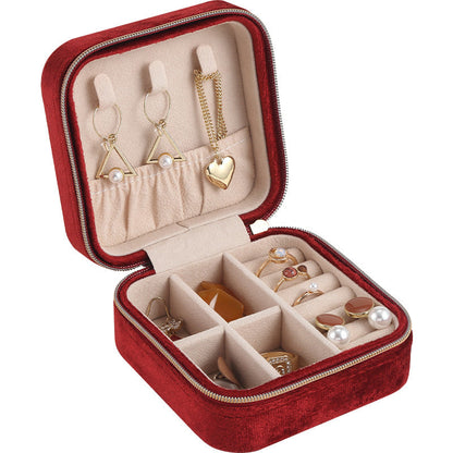 Italian velvet jewelry organiser box