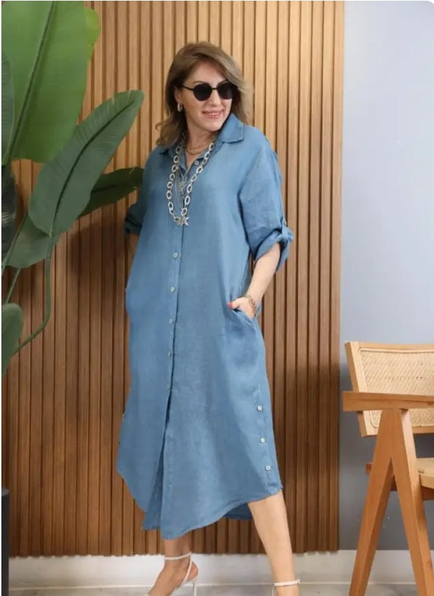 Women's Fashion Temperament Long Openwork Blouse