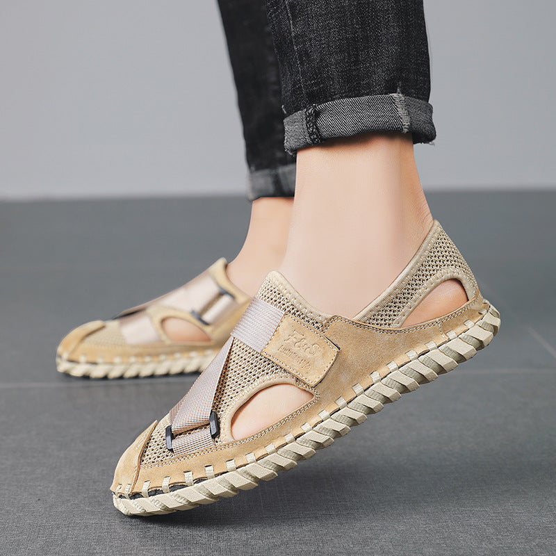 Summer Men's Breathable Mesh Beach Sandals