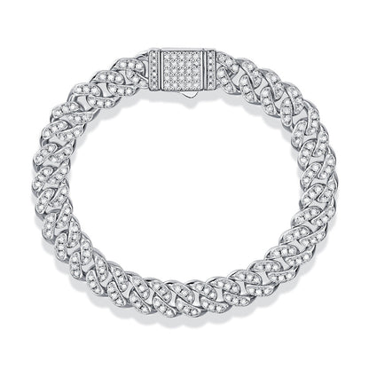 Silver Moissanite Guiding Light Bracelet