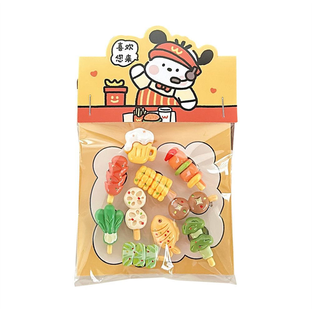 10 Creative Cute Small Barbecue Barrettes Brooch