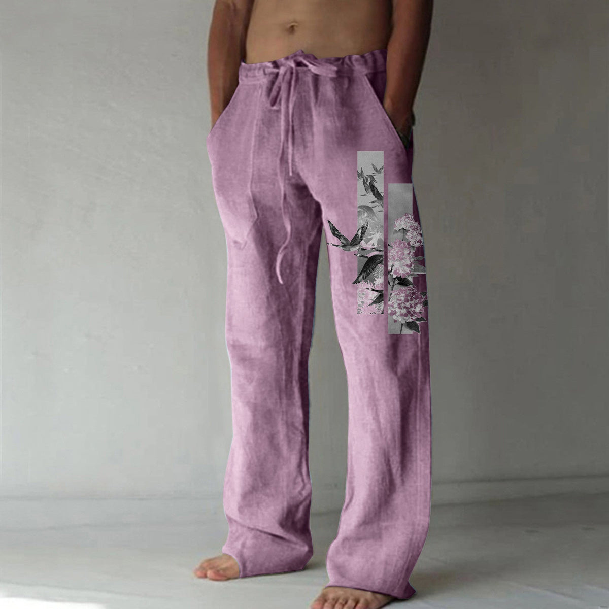 Plus Size Leisure Wide Leg Track Pants