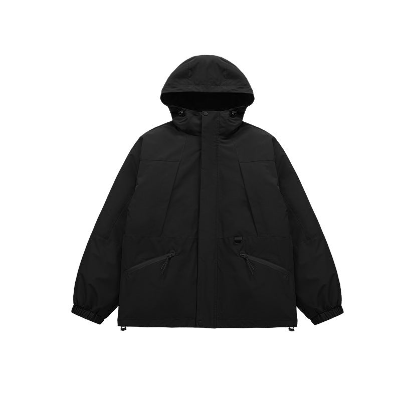 Outdoor 3-in-1 Fleece-lined Removable Down Cotton Jacket