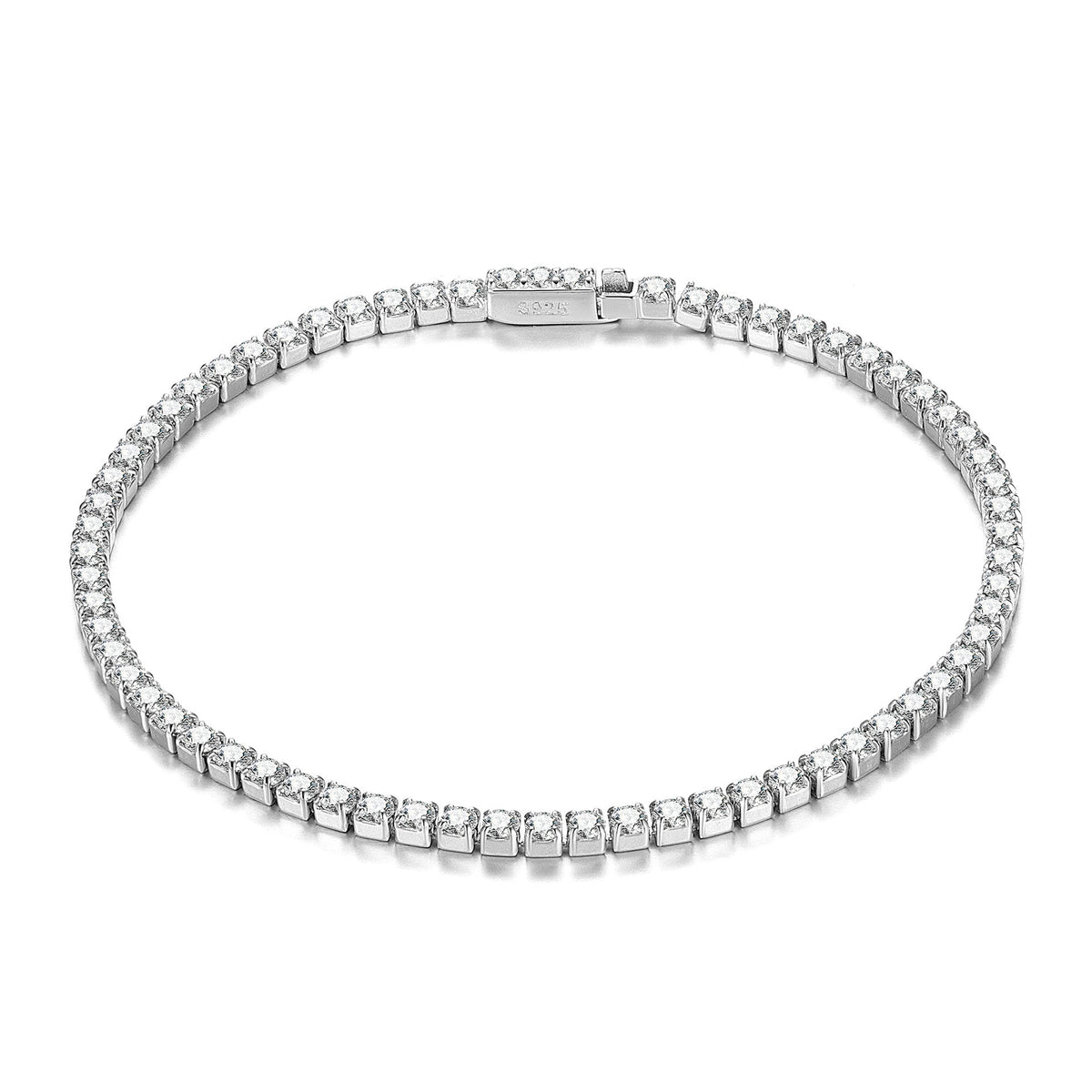 Sterling Silver Diamond Tennis Bracelet