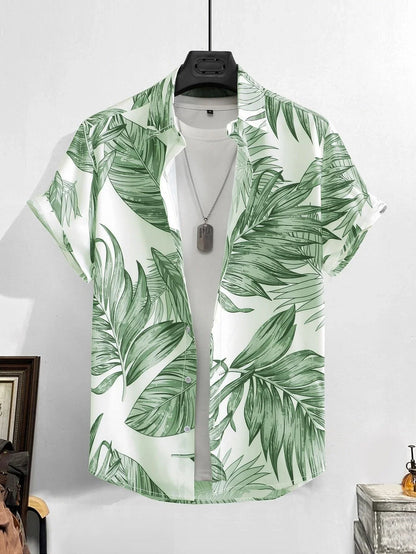 Men's Loose Casual Simple 3D Printed Shirt