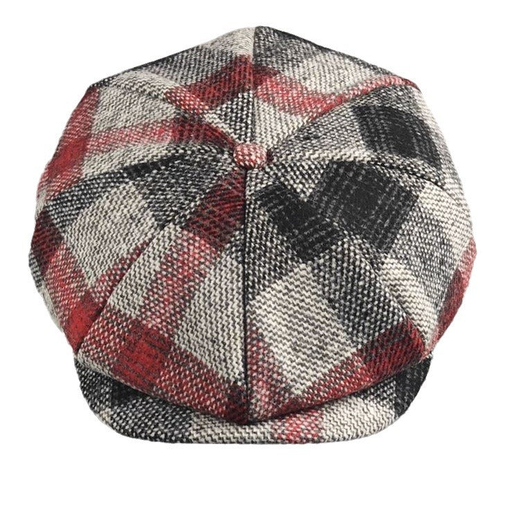 European American Style Pattern Octagonal Cap