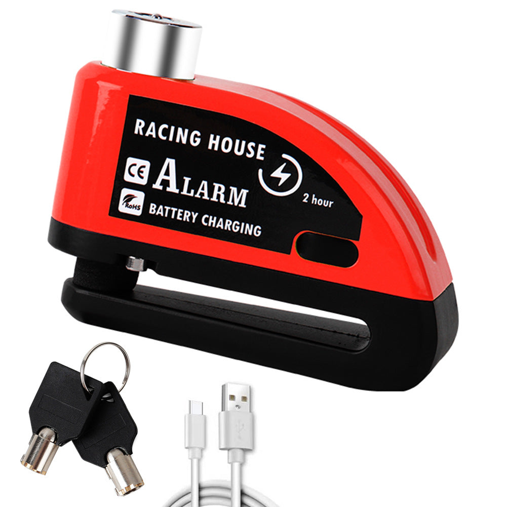 Bicycle Disc Brake Lock Portable Anti-theft Alarm Electric Car Disc Safety Lock Disc
