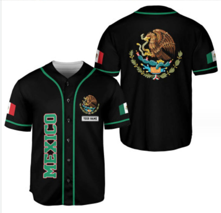 Printed Casual Men's Baseball Shirt