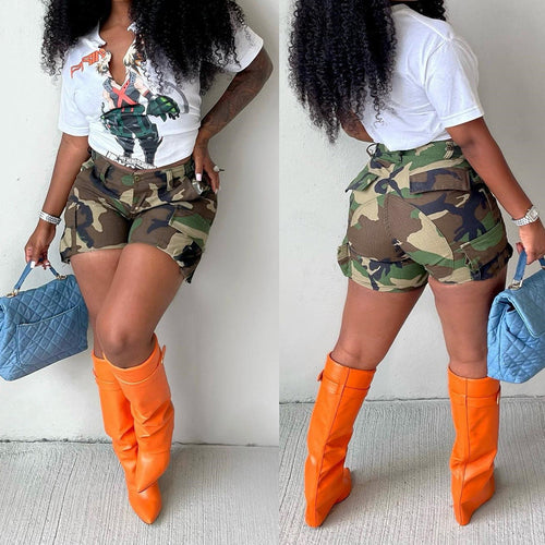 Camouflage Tooling Shorts