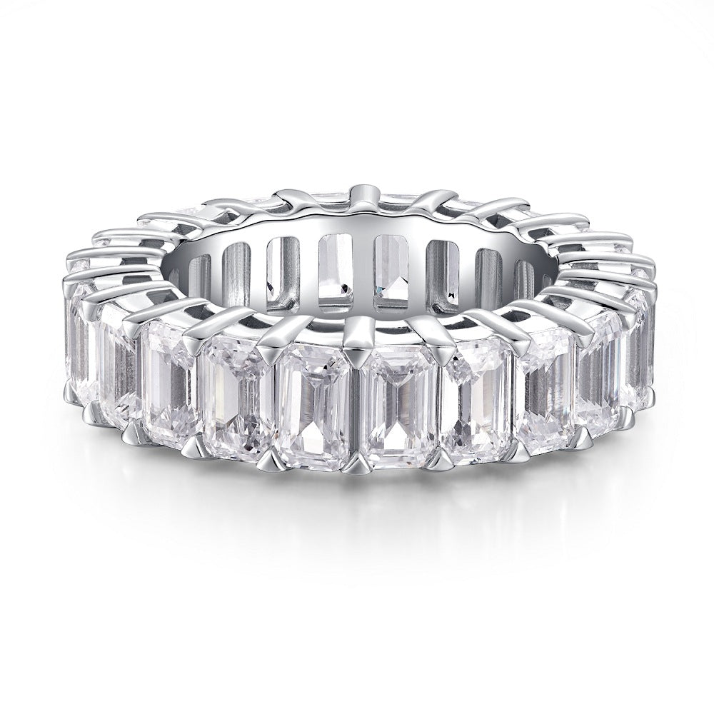 European Full Diamond S925 Sterling Silver Ring