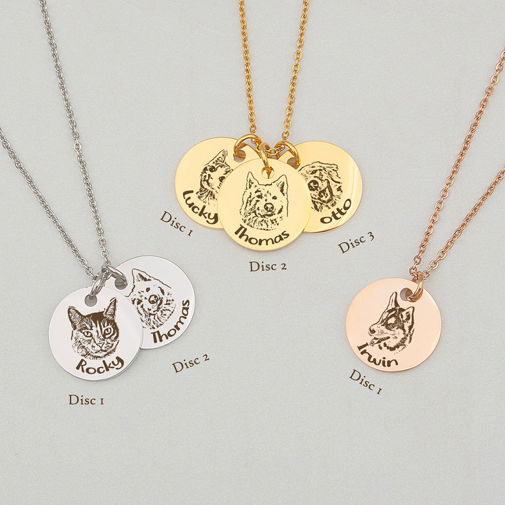 dog name necklace diy engraving engraving necklace