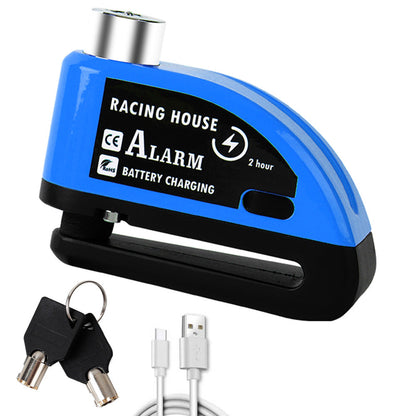 Bicycle Disc Brake Lock Portable Anti-theft Alarm Electric Car Disc Safety Lock Disc