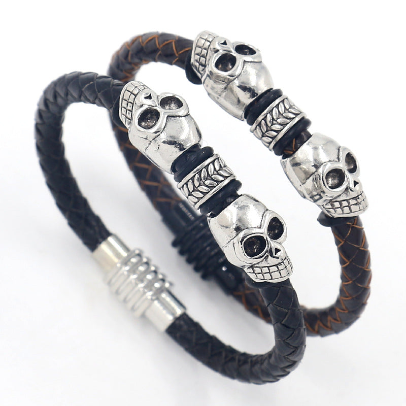 Men's Vintage Skull Bracelet