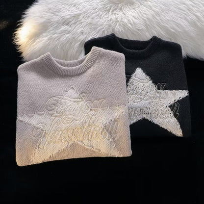 Deerskin Velvet Japanese Hong Kong Style Pullover Sweater For Men And Women
