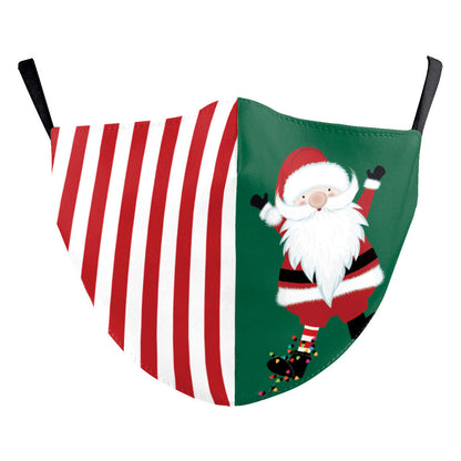 Christmas Digital Printing Double-layer Dust Mask