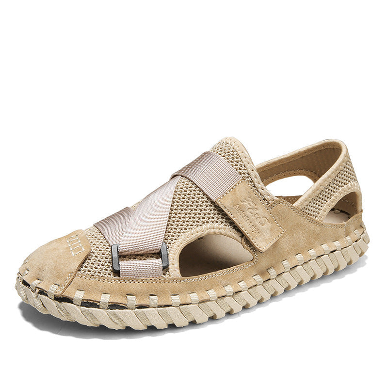 Summer Men's Breathable Mesh Beach Sandals