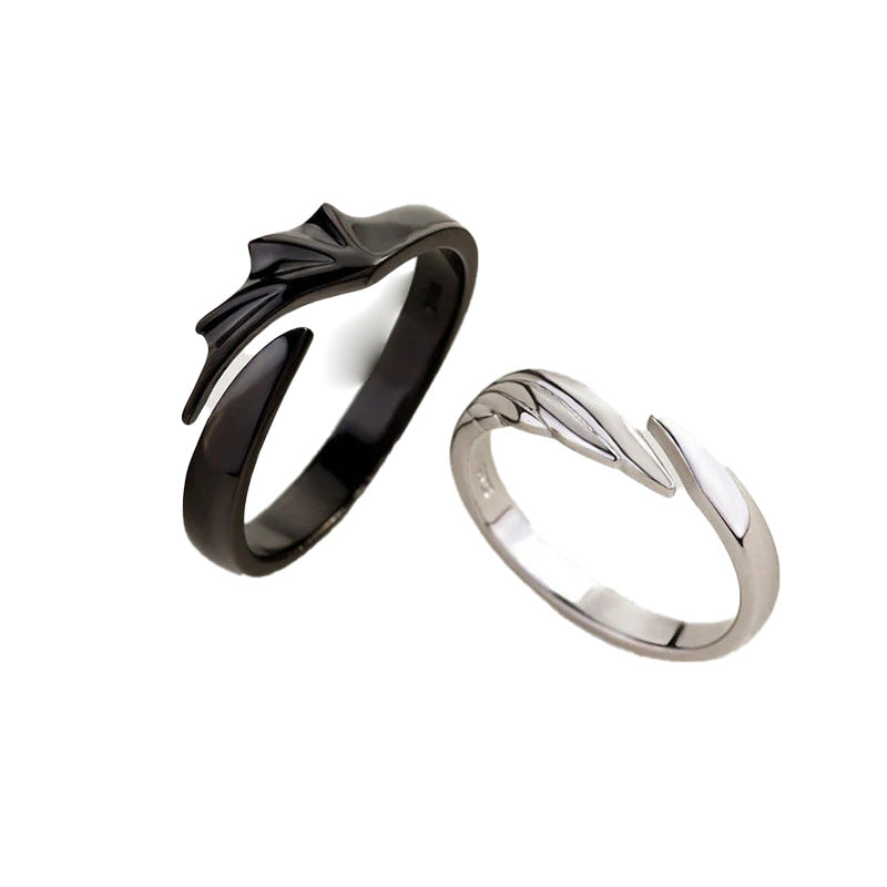 Angels & Demons Couple Combination Rings