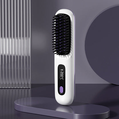 2 In 1 Wireless Hair Straightener USB Charging