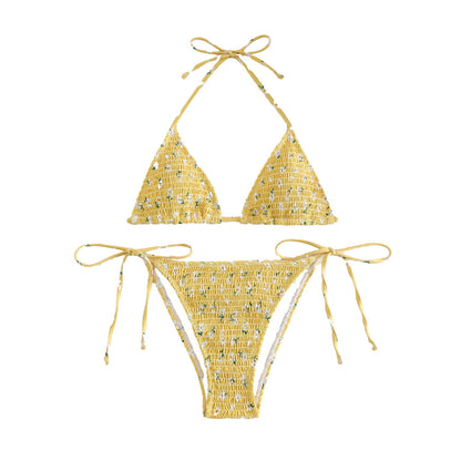 High-Grade Floral Bikini Swimsuit