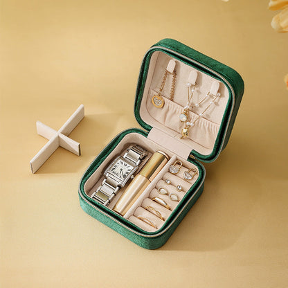 Italian velvet jewelry organiser box
