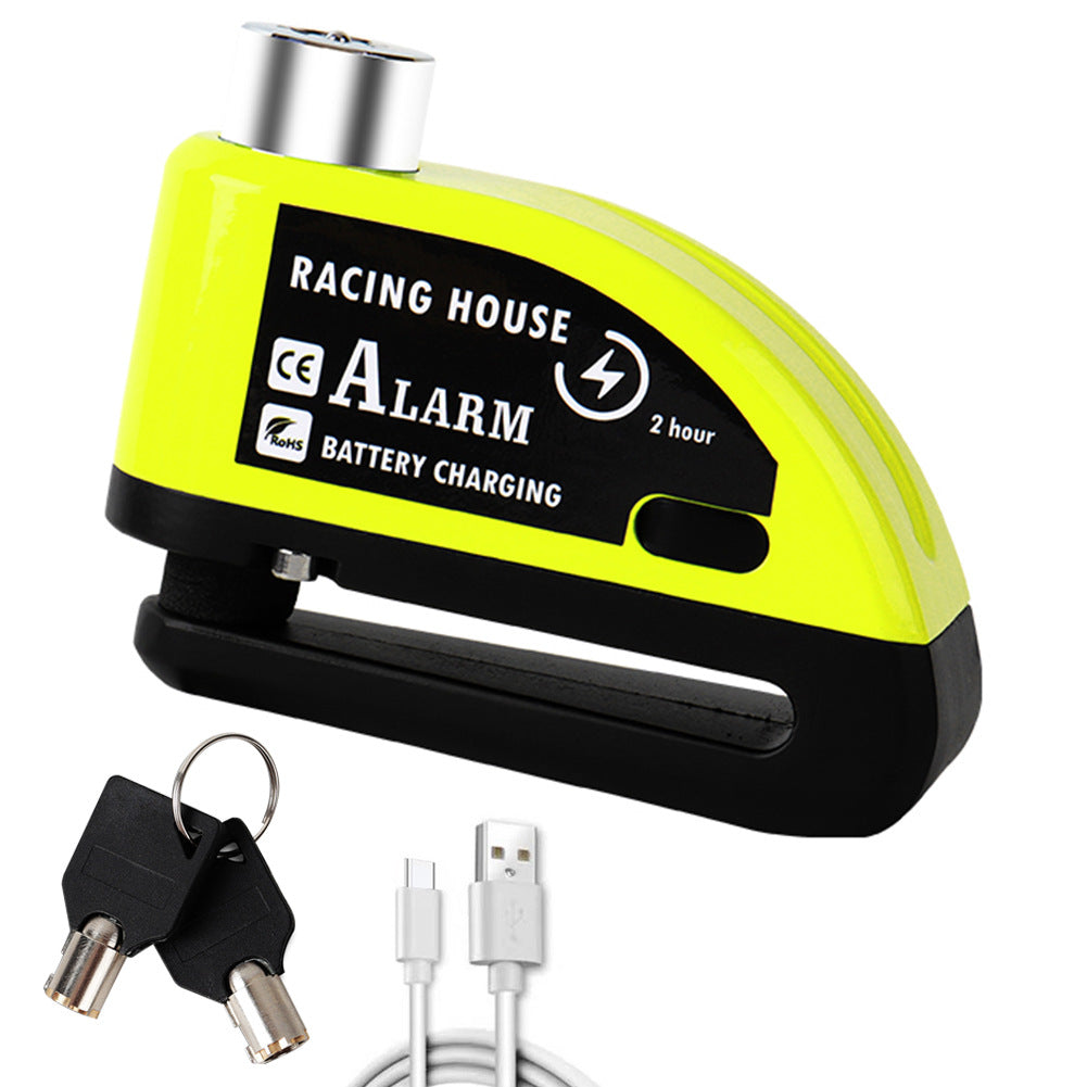 Bicycle Disc Brake Lock Portable Anti-theft Alarm Electric Car Disc Safety Lock Disc