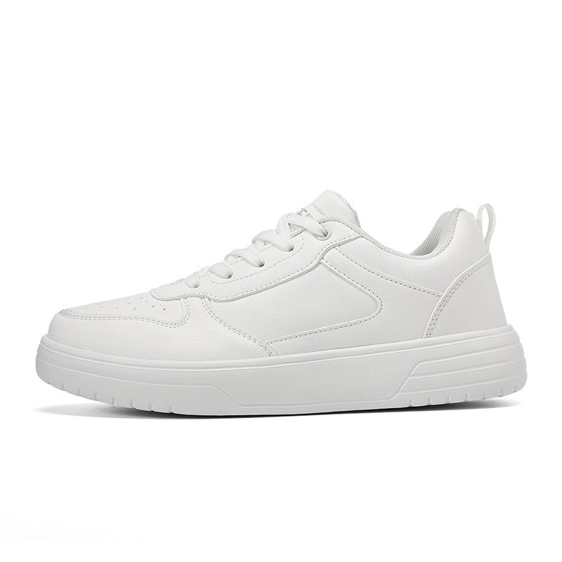 Men's Plus Size Classic White Low-Top Sneakers