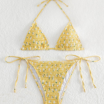 High-Grade Floral Bikini Swimsuit