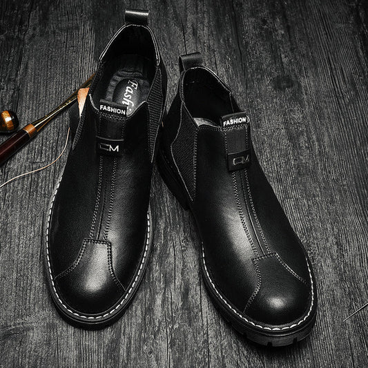 Short British Retro Platform Men's Casual Shoes