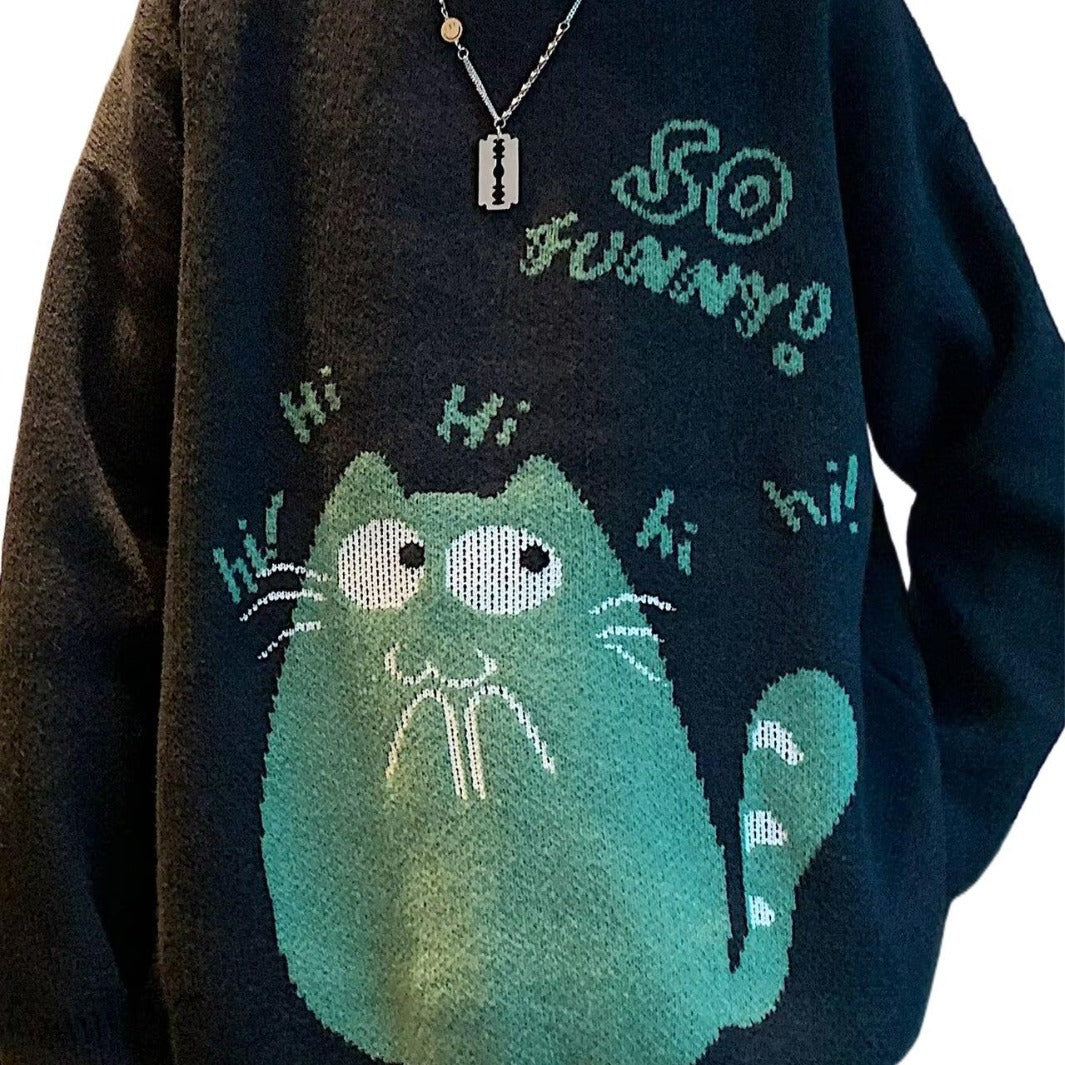 Autumn And Winter Wild Loose And Idle Knitwear