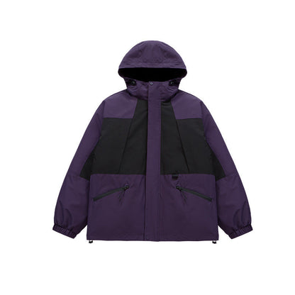 Outdoor 3-in-1 Fleece-lined Removable Down Cotton Jacket