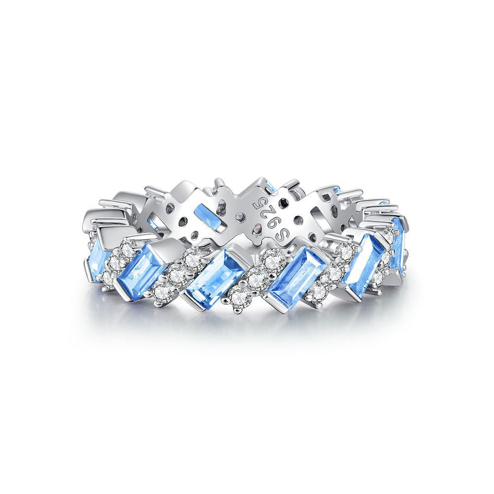 European Full Diamond S925 Sterling Silver Ring