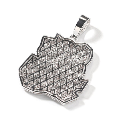 80Sbaby hip-hop diamond necklace