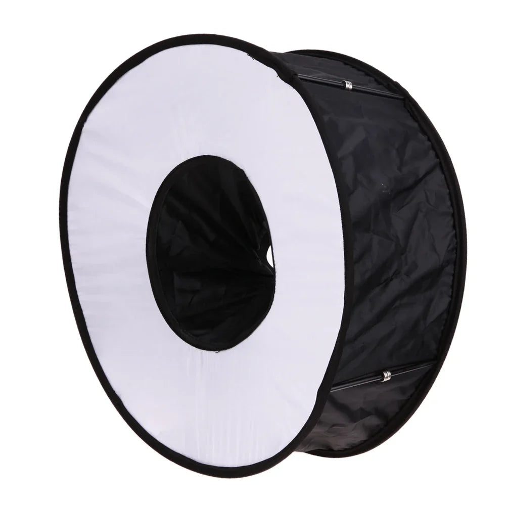 Ring Softbox SpeedLite Softbox Flash Light 45cm Foldable Diffuser Ring Speedlight Soft box