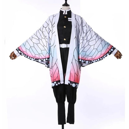 Kochou Shinobu Anime Cosplay Costume with Wig Set