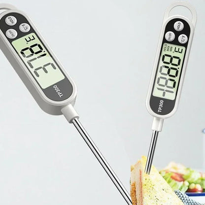 Digital Kitchen Thermometer – LCD Food Temperature Measuring Tool for Meat, Baking & BBQ