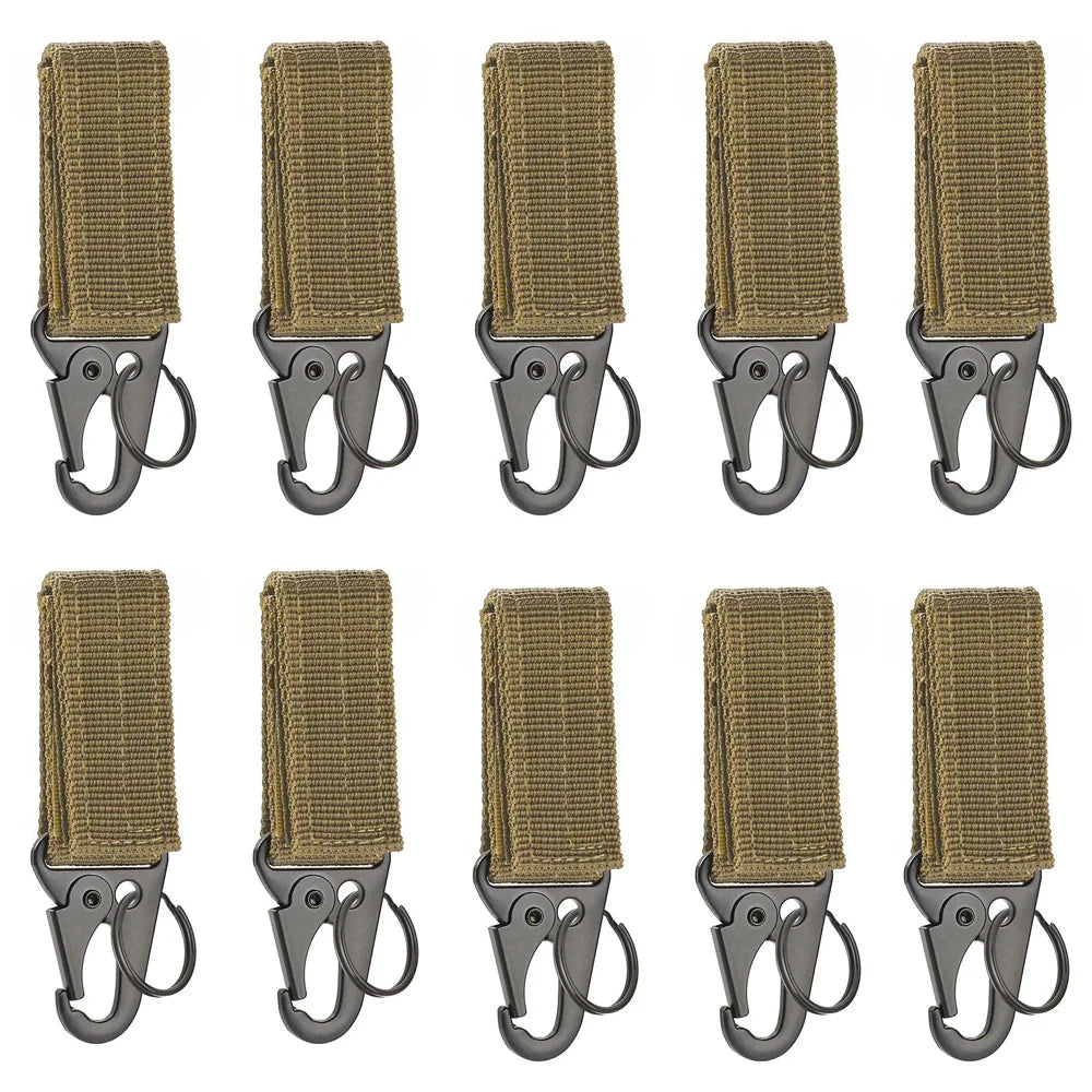 Tactical MOLLE Hanging Buckle Carabiner Clip for Outdoor Gear