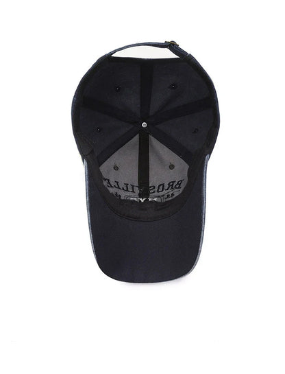 Washed Embroidered Baseball Cap with Curved Brim for Everyday Style