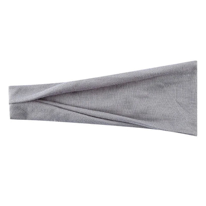 Women's Solid Color Elastic Turban Yoga Headband